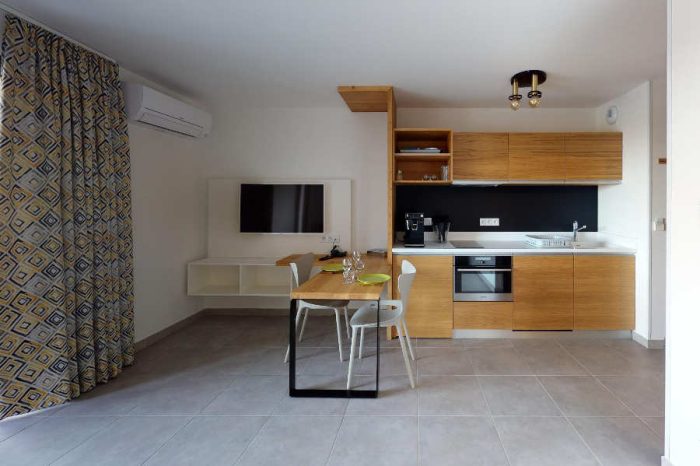 Hotel-residence A Torra Vescovato Corsica Cucina in studio