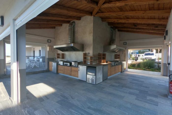 Albergo-residence A Torra Vescovato Corsica area barbecue