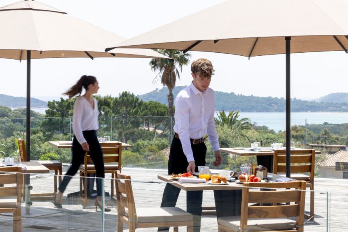 Ristorante Alba Les Regalia Hotel terrazza per la colazione