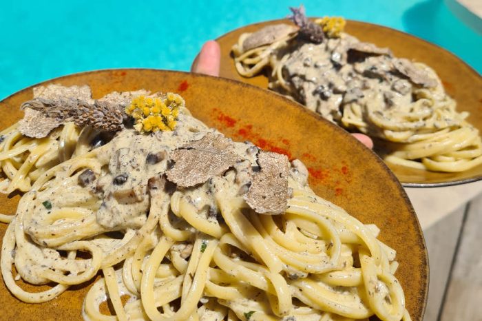 Ristorante Paviddonu Palombaggia pasta al tartufo